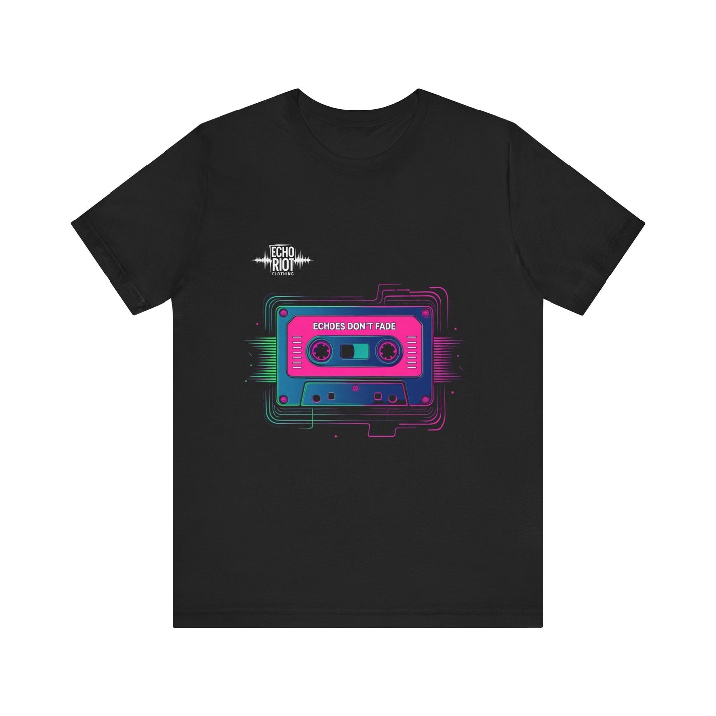 "Echoes Don't Fade" Retro Cassette Tape T-Shirt