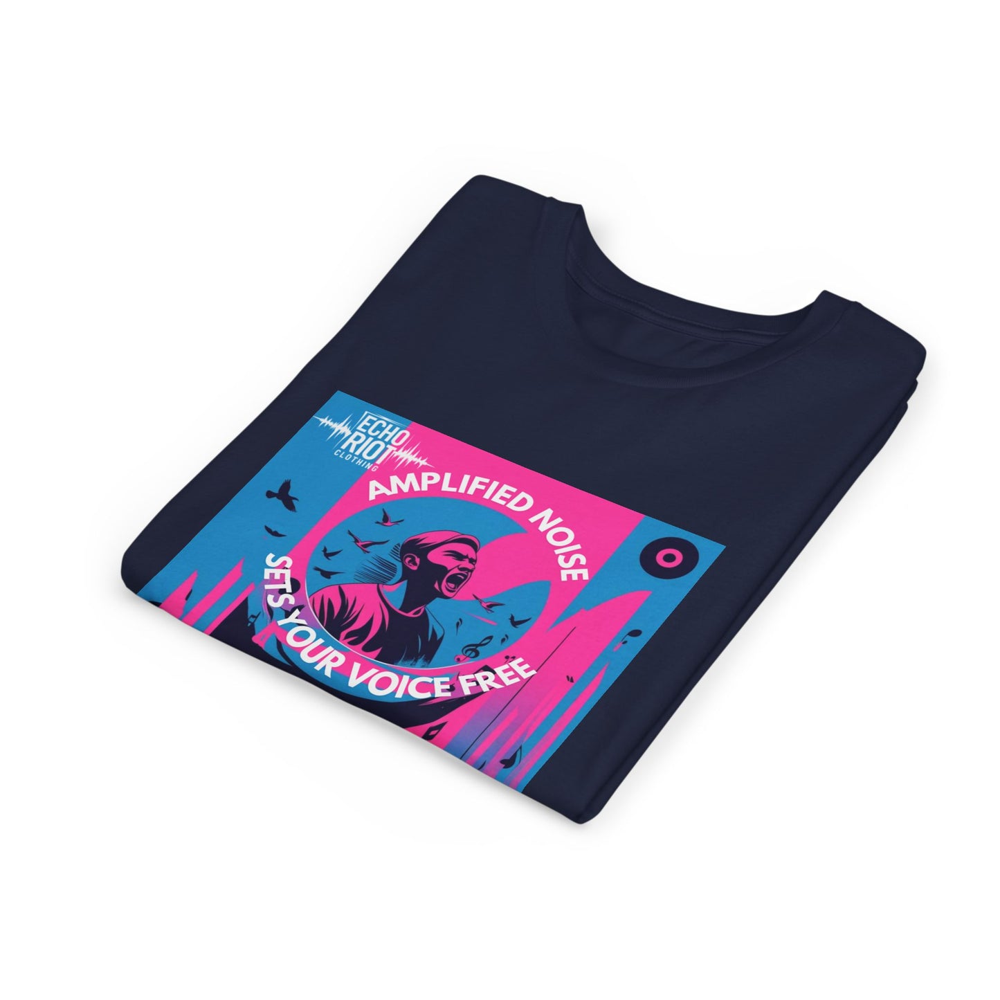 Amplified Noise Graphic - Set Your Voice Free Kids T-Shirt