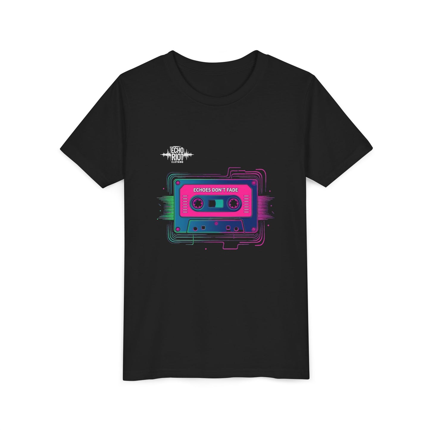Retro Cassette Youth Tee - Echo's Don't Fade