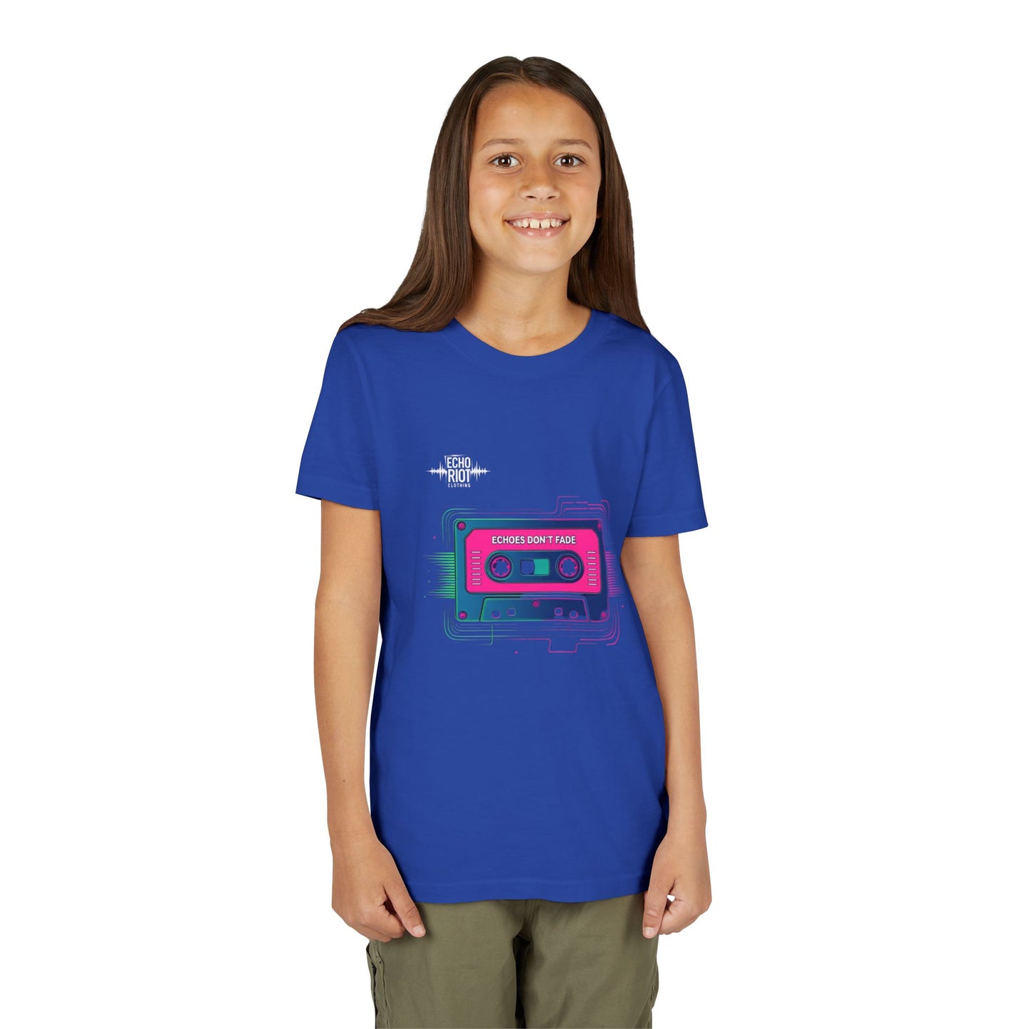 Retro Cassette Youth Tee - Echo's Don't Fade