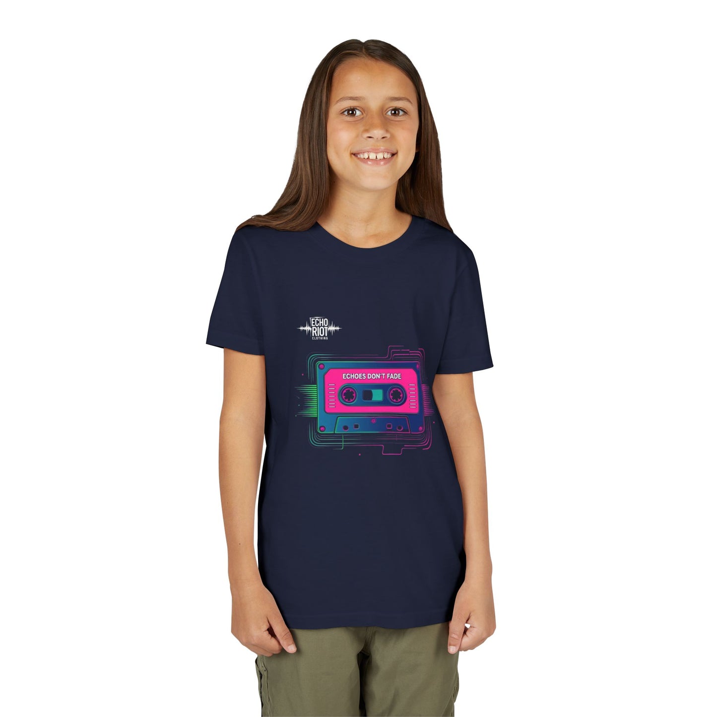 Retro Cassette Youth Tee - Echo's Don't Fade