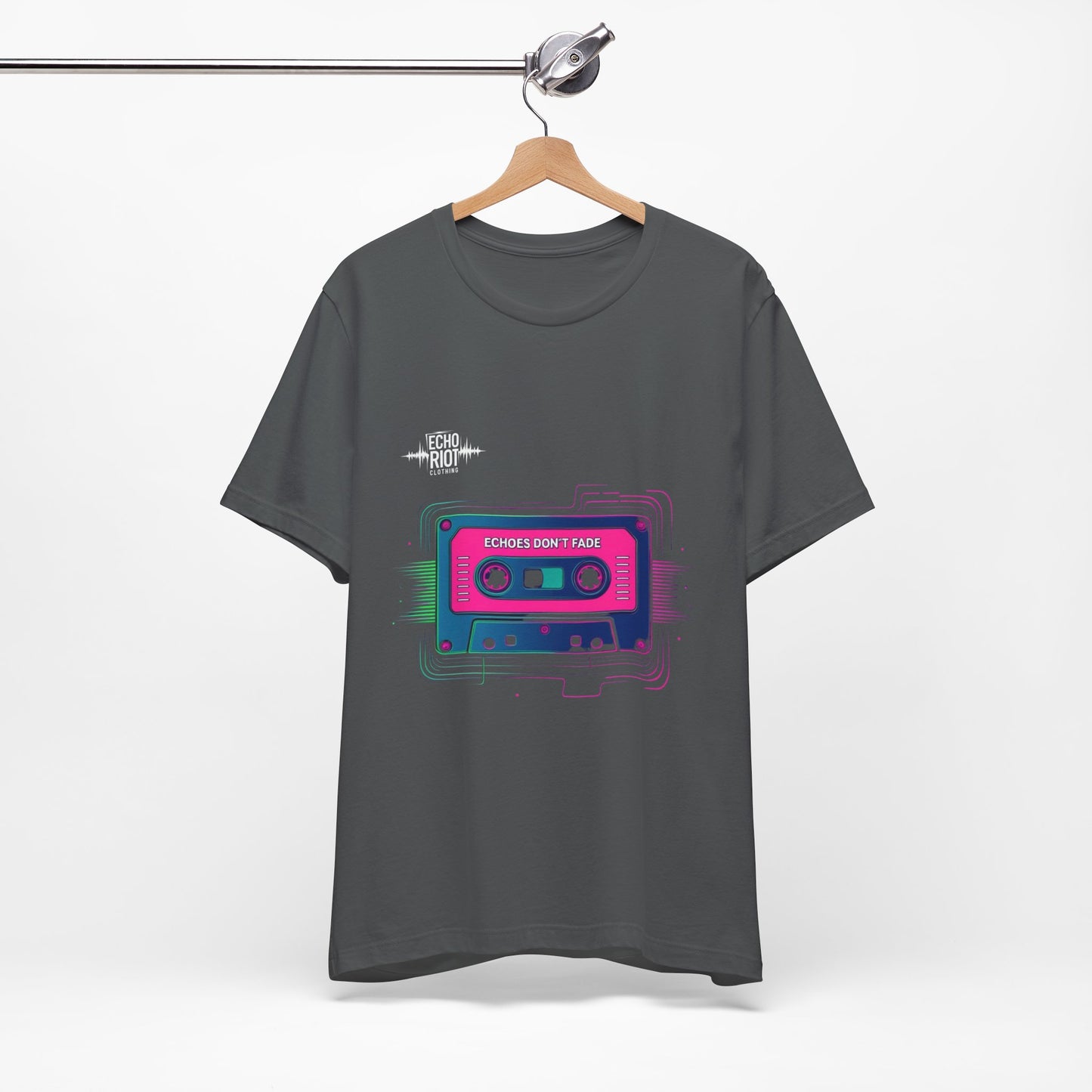 "Echoes Don't Fade" Retro Cassette Tape T-Shirt