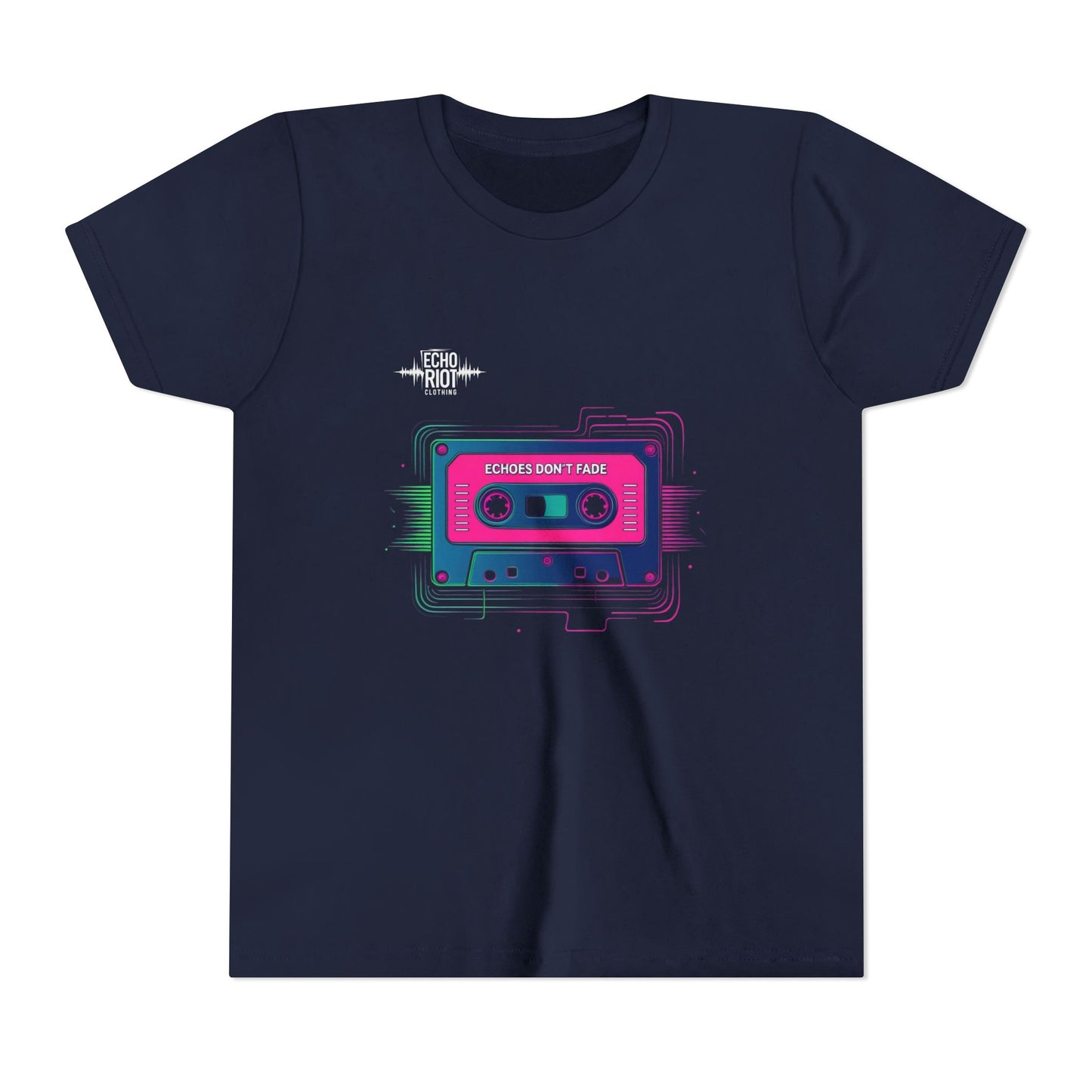 Retro Cassette Youth Tee - Echo's Don't Fade