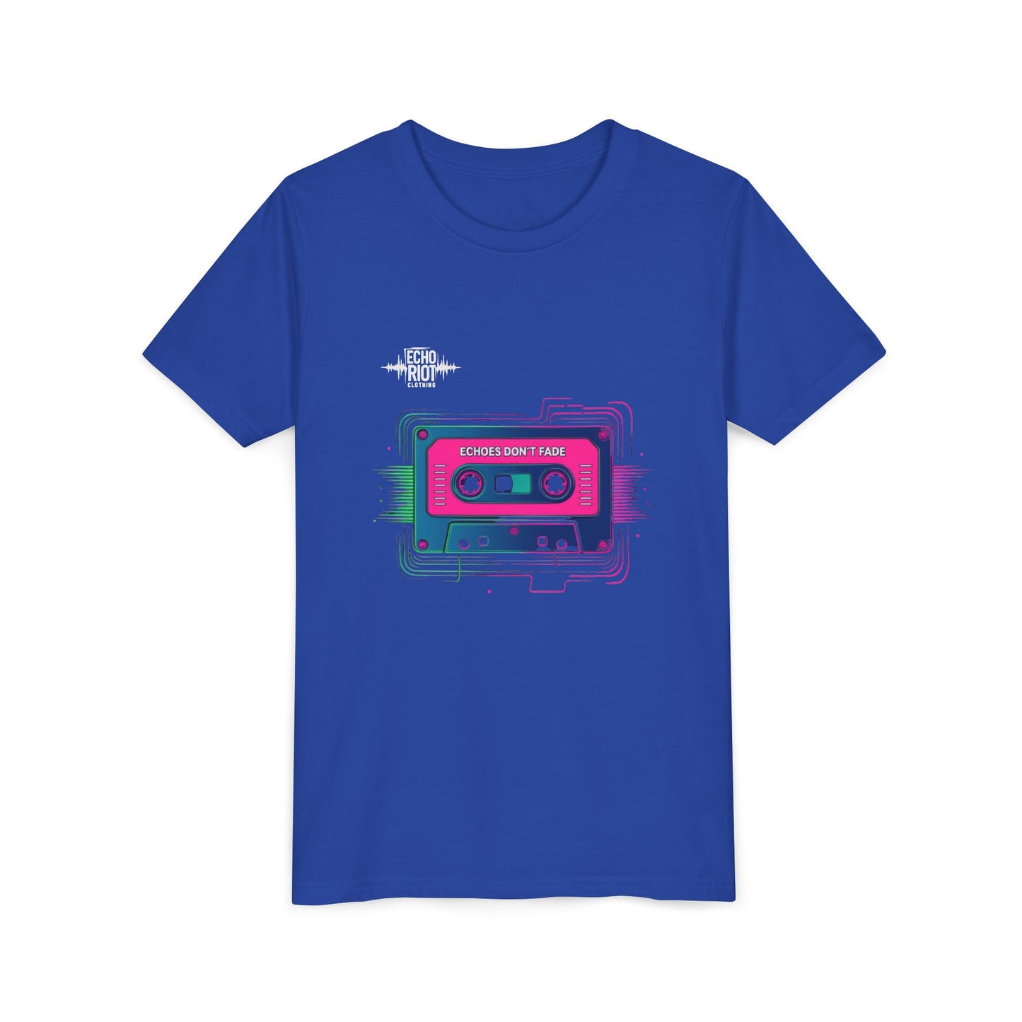 Retro Cassette Youth Tee - Echo's Don't Fade