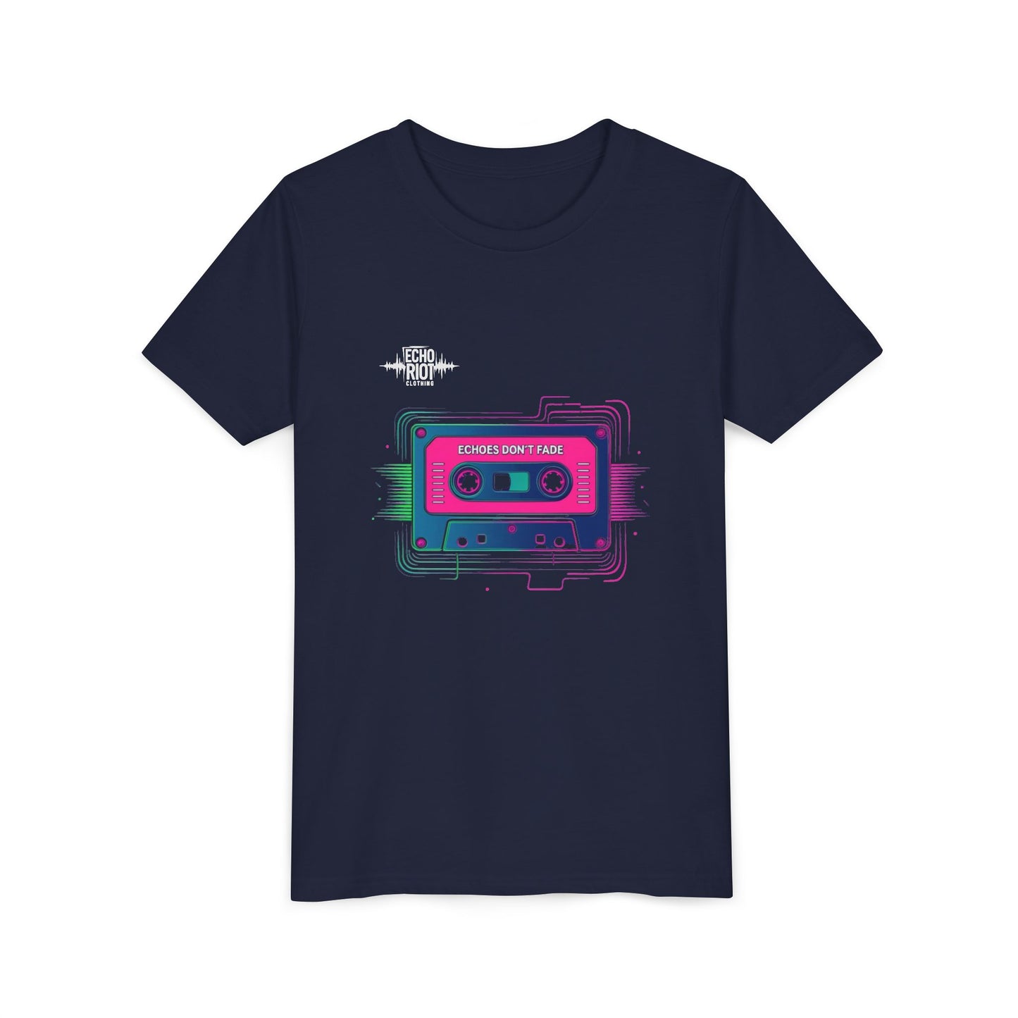 Retro Cassette Youth Tee - Echo's Don't Fade