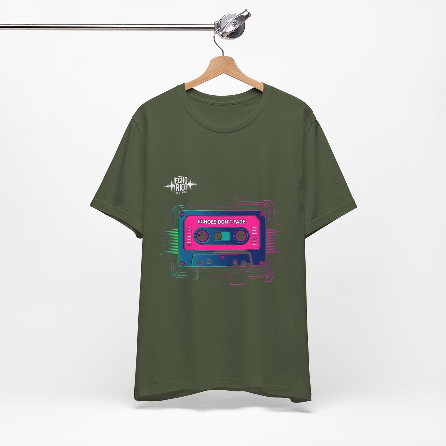"Echoes Don't Fade" Retro Cassette Tape T-Shirt