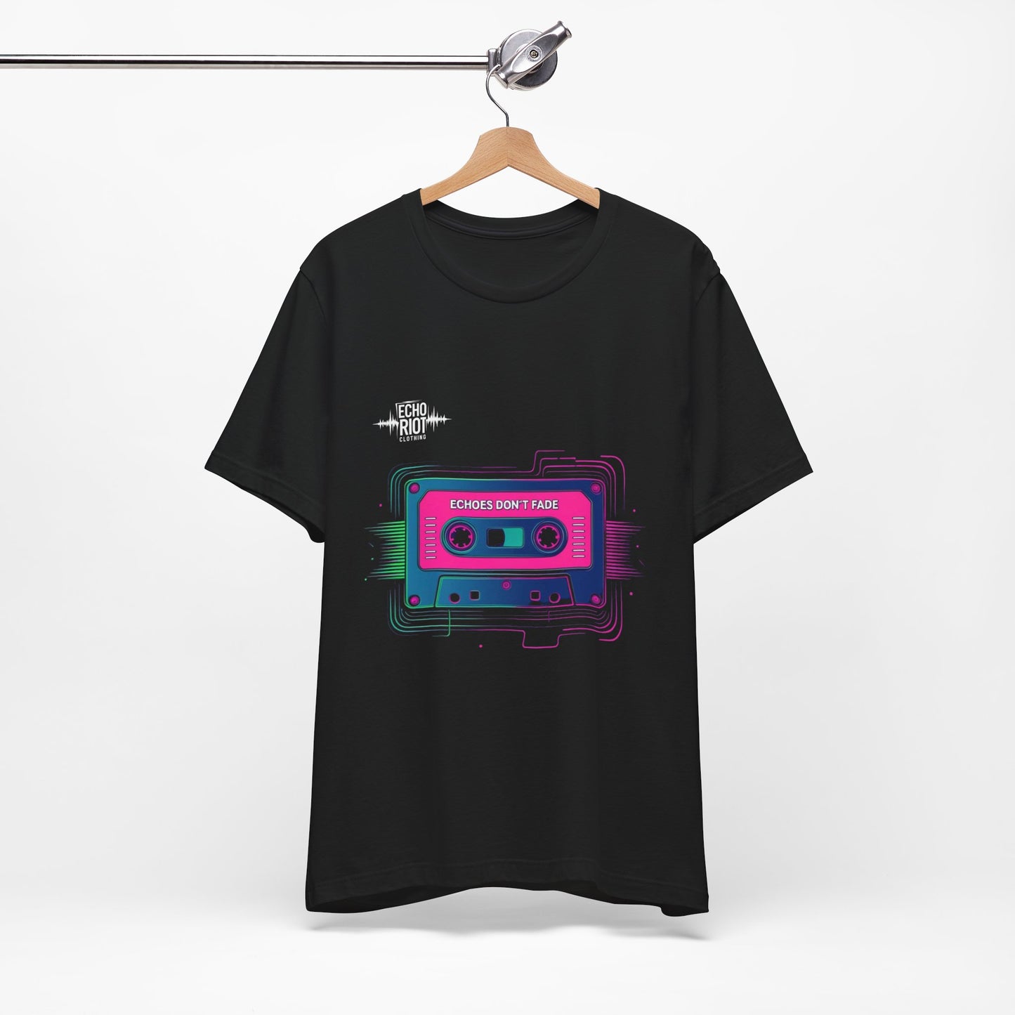 "Echoes Don't Fade" Retro Cassette Tape T-Shirt