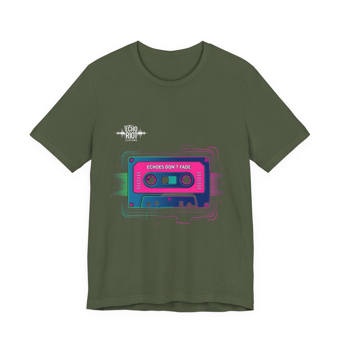 "Echoes Don't Fade" Retro Cassette Tape T-Shirt